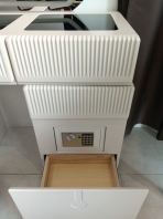 Modern Dressing Table with LED Mirror | Luxury Makeup Vanity Table | Dressing Table with LED Mirror & Safety Box Malaysia