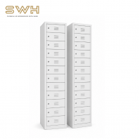12 Compartment Steel Locker Cabinet (SCM-0005) - Heavy Duty Metal Storage Locker