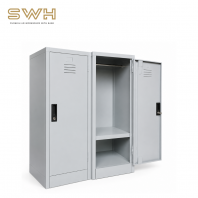 Half Height 1 Compartment Steel Locker With Handle Camlock C/W 1 Cloth Hanging Bar & 1 Fixed Shelf. (SCM-0006)