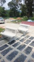 Outdoor Stone Bench | Concrete Bench | Kerusi Batu Konkrit Berserta Tulisan Sticker | Stone Bench with Custom Lettering | Memorial Concrete Bench | Outdoor Furniture Supplier Penang -  Deliver Georgetown, Kulim, Ipoh Perak, KL, Puchong, Shah Alam, Cheras