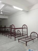 Heavy Duty Splitable Double Decker Metal Bed with Plywood Base | JTK Standard Worker Hostel Bed + Single Mattress | Foreign Worker Hostel Bed Malaysia