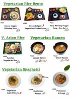 Vegetarian Rice Bento / Vegetarian Asian Rice/ Vegetarian Ramen / Vegetarian Spaghetti 