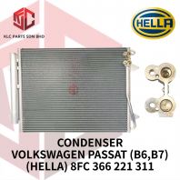 CONDENSER VOLKSWAGEN PASSAT (B6/B7)/PASSAT CC W/DRIER (HELLA) 8FC-366-221-311