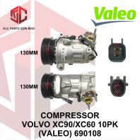 COMPRESSOR VOLVO XC90/XC60/XC40/V60/S60 2021 10PK (130MM)(VALEO) 690108