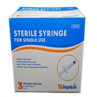 Winplus Syringe Disposable 3ml Luer Slip - 100's