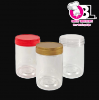 105986 SP8083 (CLEAR/PUTIH) PLASTIC CAP PET JAR x40
