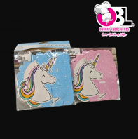 100509 H.B BANNER-UNICORN (BLUE/PINK)