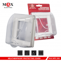 MAX WEATHERPROOF SOCKET PROTECTIVE COVER (TRANSPARENT)