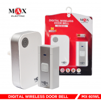 MAX ELECTRIC WIRELESS DOOR BELL ( Battery switch )