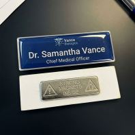 4 Color Metal Nametag with Magnet