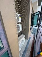 Stainless Steel Mesh Netting Installation - Prevent Pigeons and cats