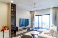 TV Cabinet with Display Cabinet