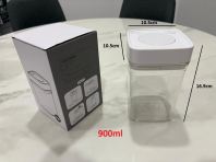 900ml Press-Vacuum Square Container
