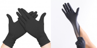 (XL) BLACK Nitrile Glove