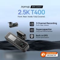 70mai T400 2.5K 3-Channel Dash Cam