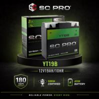 YT19B SC PRO - Bateri BMW R1200RT (2005-2013)/R1100GS (1994-2000)/R1150GS,R (2000-2005)/K1200LT,GT,RS,S (1999-2005)