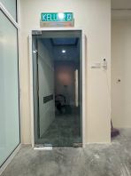 Office Clear Tempered Glass Door at Jalan Kebun