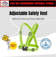 Adjustable Safety Vest Fluorescent Green / Cycling & Running Visibility / Reflective Safety Belt / Reflective Vest