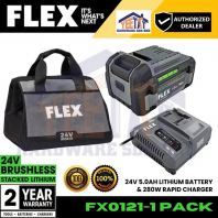 FLEX 24V 5.0AH Lithium Battery / FLEX 24V Battery / Compatible to All FLEX 24V Powertools / FX0121-1
