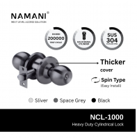 NAMANI Cylindrical lock NCL-1000 Heavy Duty SUS 304 Stainless Steel (60 / 70mm) Backset 3 Colours