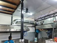 Bukit Mertajam ~Restaurant ~ Supply and install GI round duct 16 inch and fan 15 inch