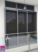 Sliding Door 3 Layers Black