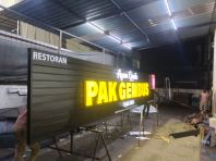 ALUMINIUM PANEL BASE WITH 3D LED FRONTLIT MANUFACTURER AT SUNGAI LEMBING KUANTAN MALAYSIA 