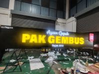 ALUMINIUM PANEL BASE 3D BOX UP SIGNBOARD