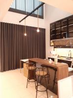 Eyelet Curtains Brown