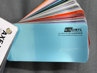 AXE Vinyl Wrap PET Liquid Metal Gladis Cyan SP1080V   Premium High-Gloss Chrome Blue Car Wrap Film  Air-Release, Stretchable & Durable Automotive Vinyl