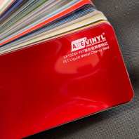 AXE SP1026V PET Liquid Metal Cherry Red Vinyl Wrap   High Gloss Metallic Car Wrap Film