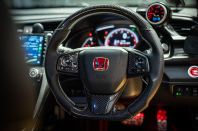 Honda Civic FK Carbon Fiber Steering Wheel   Real Carbon Performance Racing Wheel for Honda Civic FK4 / FK7 / FK8 (2016 2021)