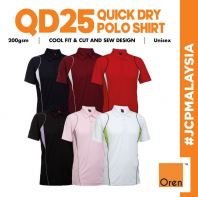 QD25  OREN SPORT Unisex Cool Fit Polo