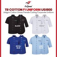 LEFONSE Female Cutting 200gsm Premium Corporate Wear TR Cotton Corporate F1 Uniform US1900