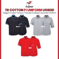 LEFONSE TR Cotton Corporate F1 Uniform Premium Corporate Wear US16 US16F