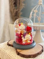 Preserved flower glass