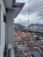 Invisible Safety Grille for Pigeon Prevention @ [Vistaria Condo Penang] | Lifetime Warranty | SSR Malaysia