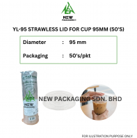 YL-95 STRAWLESS LID FOR CUP 95MM (50'S)