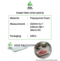 FOAM TRAY-CP10 (100'S)