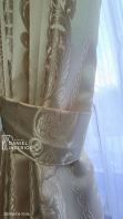 Double Layer Eyelet Short Curtain