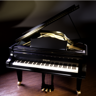 Oslin S160BK Grand Piano, Shiny Black