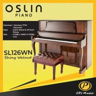 Oslin SL126WN Shiny Walnut Upright Piano