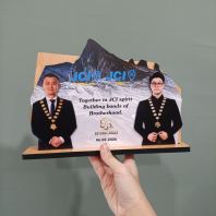 Personalised Wooden Plaque Sabah | Custom Corporate & Commemorative Gift