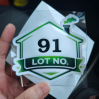 Custom Car Static Cling Roadtax Sticker �� No Adhesive Windscreen Sticker Printing Sabah