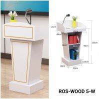 Modern White Rostrum