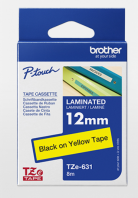 BROTHER	12MM BLACK ON YELLOW