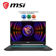 MSI Cyborg 15 A13VE-2215MY 15.6'' FHD 144Hz Gaming Laptop Translucent Black ( Intel Core i5-13420H, 16GB, 512GB, RTX4050, W11, H&S 2024 )