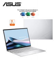 Asus Zenbook 14 OLED UX3405C-AQL246WS 14" WUXGA Touch Laptop Foggy Silver ( Intel Core Ultra 5-225H, 16GB, 512GB SSD, Intel, W11, H&S 2024+M365 )