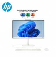 HP OmniStudio 24-cu0005d 23.8" FHD All-in-One Desktop PC Cotton White ( Intel Core 3 N350, 8GB, 512GB SSD, Intel, W11, H&S 2024+M365 )