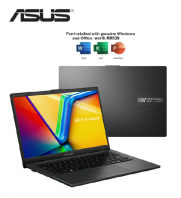 Asus VivoBook Go 14 E1404F-AEB130WS 14" FHD Laptop Mixed Black ( AMD Ryzen 3 30, 8GB, 512GB SSD, ATI, W11, H&S 2024+M365 )